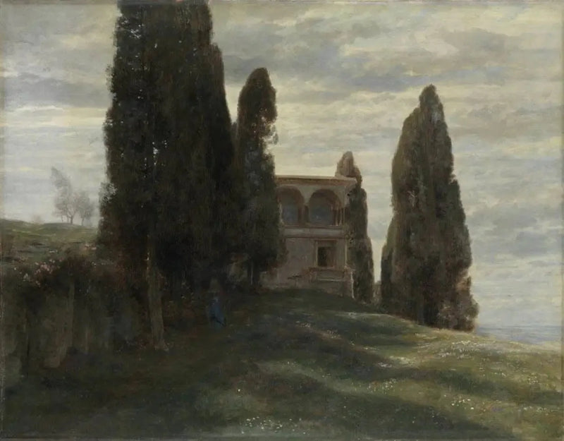 Italian Villa in Spring - Arnold Böcklin