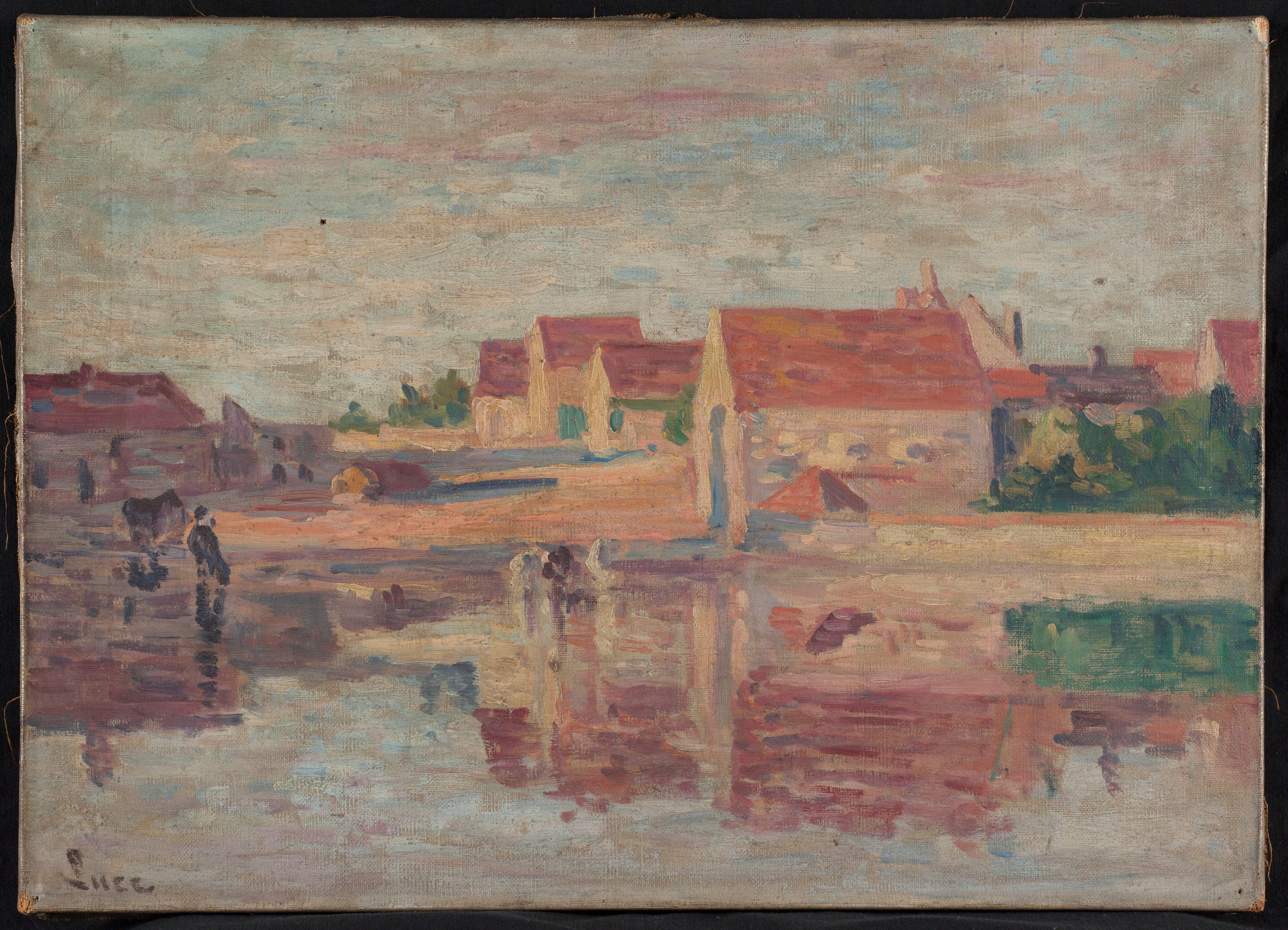 Village au bord d’une rivière - Maximilien Luce - Alpha Reproduction