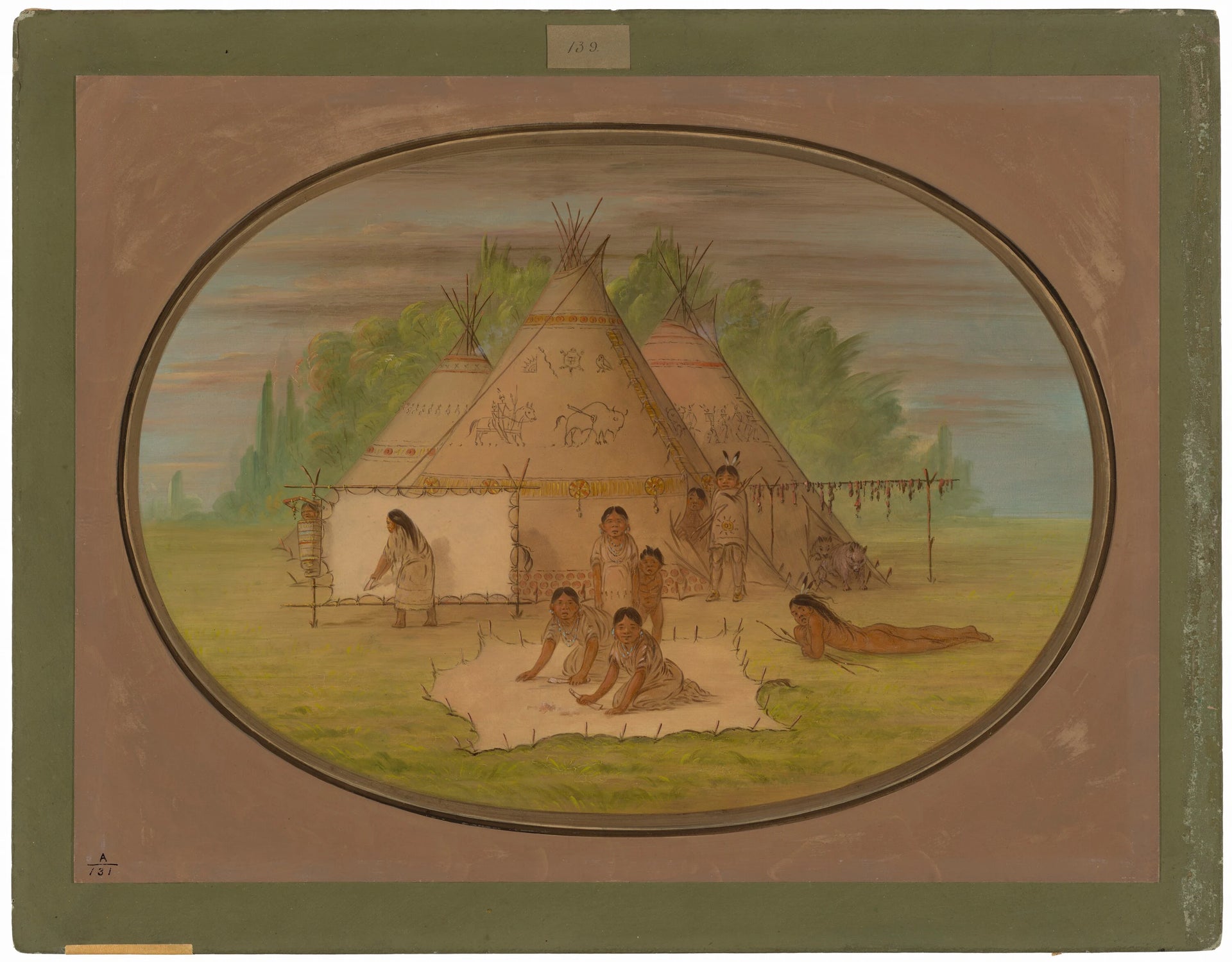 Village de Cheyenne - George Catlin