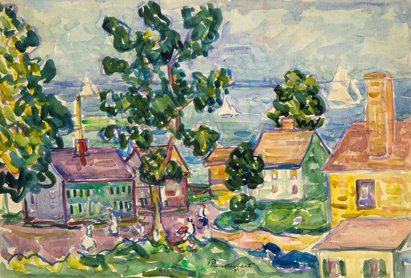 Coastal Village of New England - Maurice Prendergast