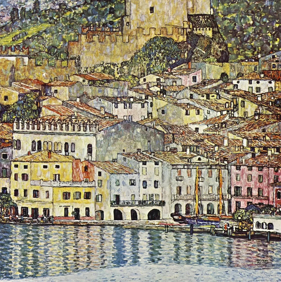 Coastal Village - Gustav Klimt