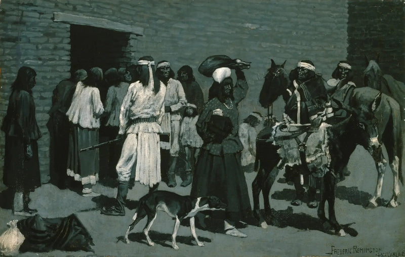Pueblo Indian Village - Frederic Remington