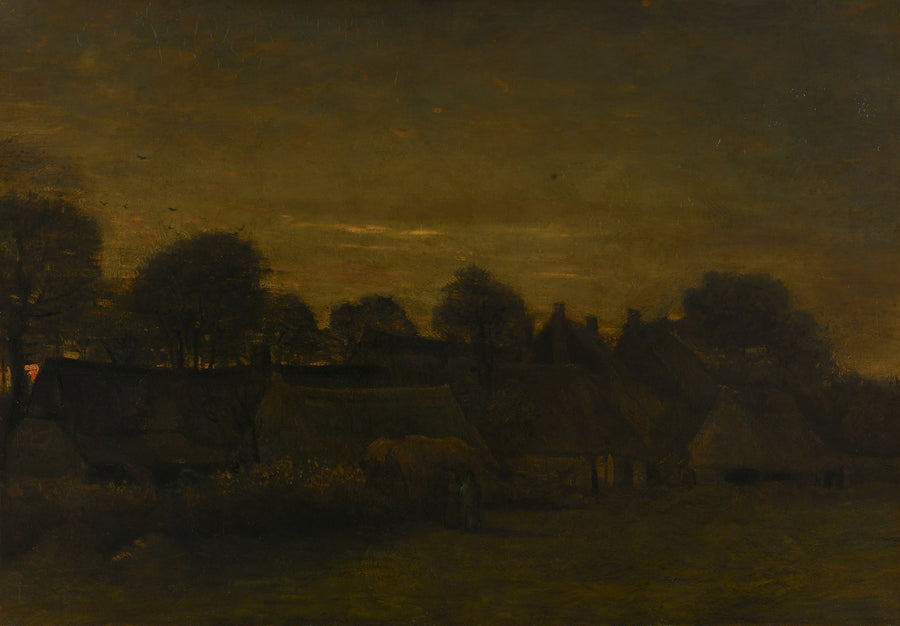 Agricultural Village at Dusk - Vincent van Gogh