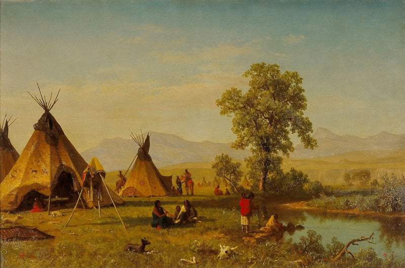 Sioux Village near Fort Laramie - Albert Bierstadt