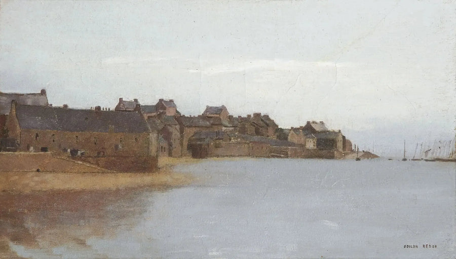 Village on the Brittany coast - Odilon Redon