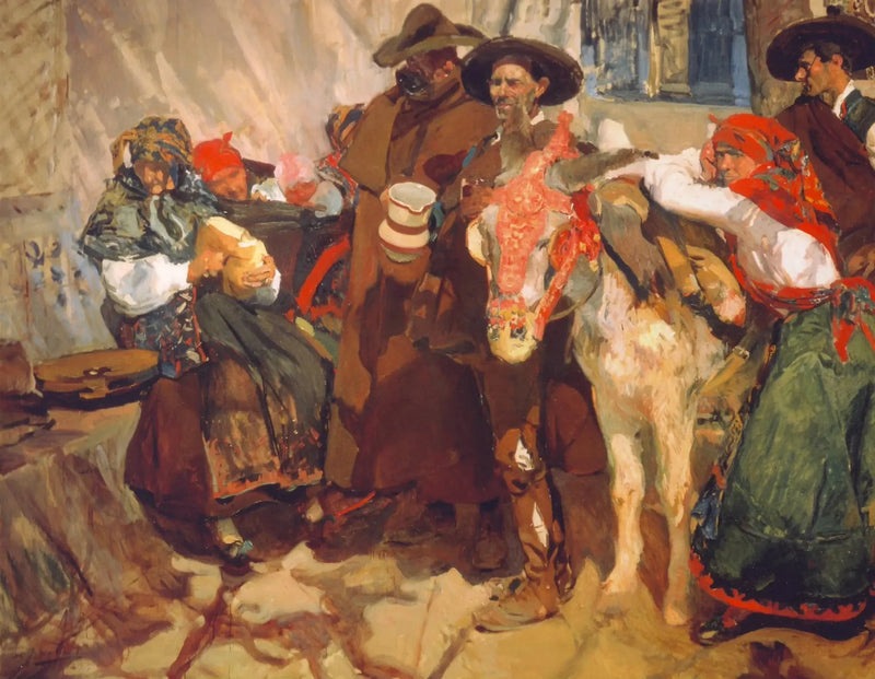 Villagers of Léon - Joaquín Sorolla