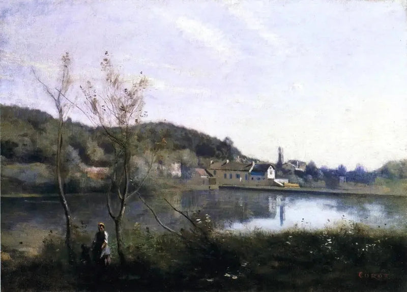 Ville-d'Avray, the large pond and its villas - Jean-Baptiste Camille Corot