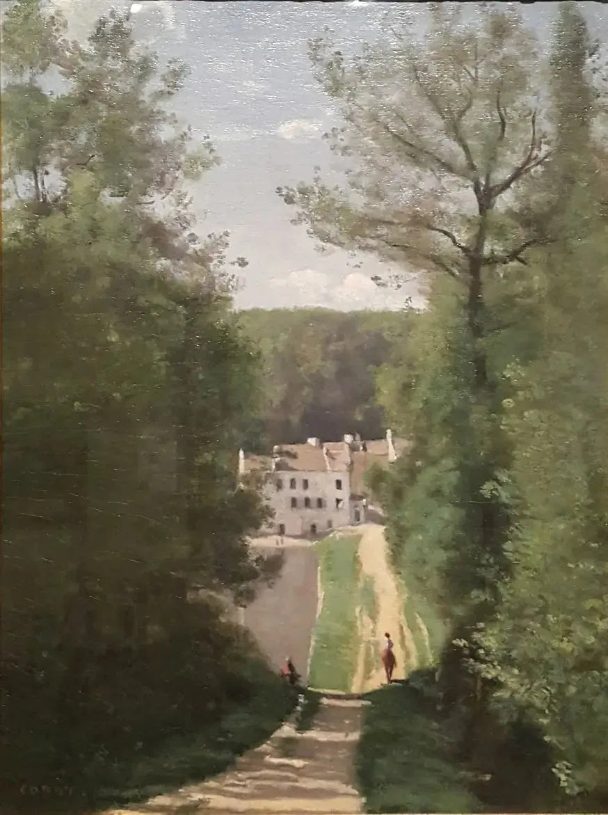 Ville d'Avray, Maison Cabassud - Jean-Baptiste Camille Corot image 1 reproduction de peinture à l’huile
