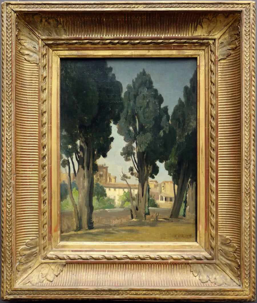Villeneuve-les-Avignon. Terrace of the hospice garden - Jean-Baptiste Camille Corot