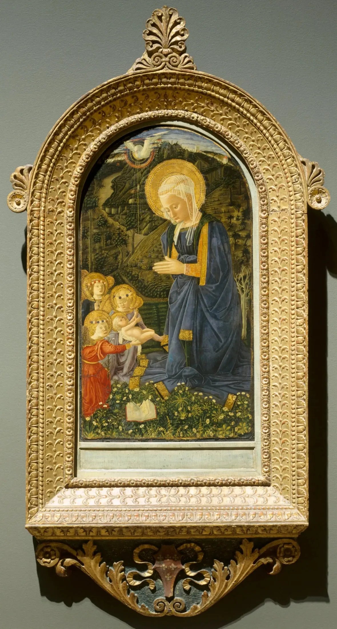 Virgin and Child with Angels - Fra Filippo Lippi image 1 reproduction de peinture à l’huile