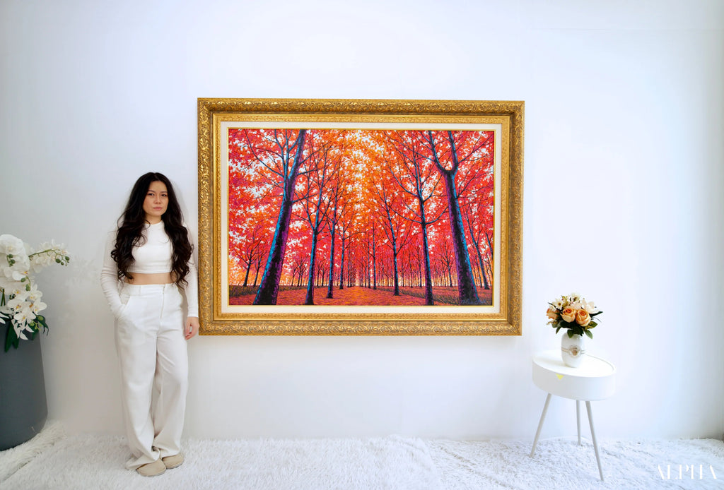 Visage d’Automne | 150 x 100 cm Reproductions de tableaux à la peinture à l’huile