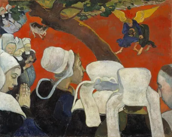 Vision après le sermon - Paul Gauguin image 1 copie de tableau peinte à la main