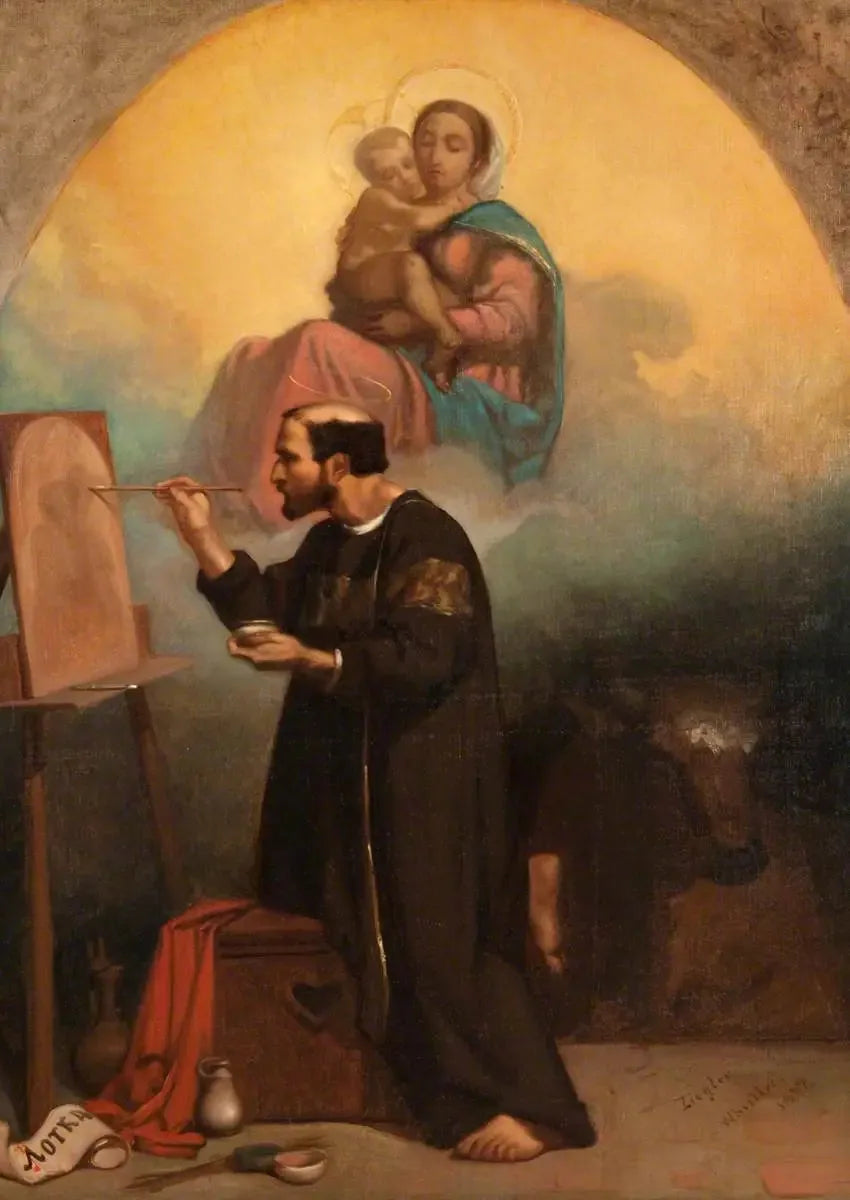 Vision of Saint Luke (copy of Jules-Claude Ziegler) - James Abbott McNeill Whistler