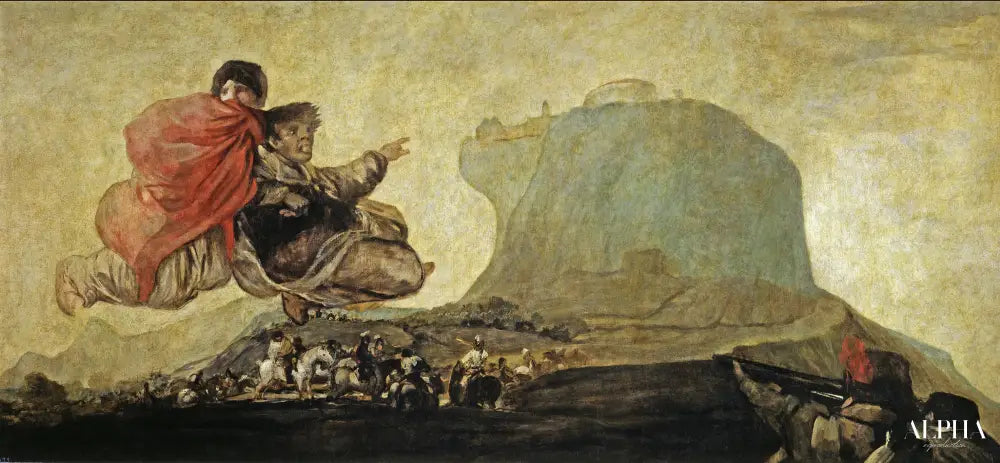 Vision fantastique ou Asmodée - Francisco de Goya - Reproductions de tableaux et peintures haut de gamme