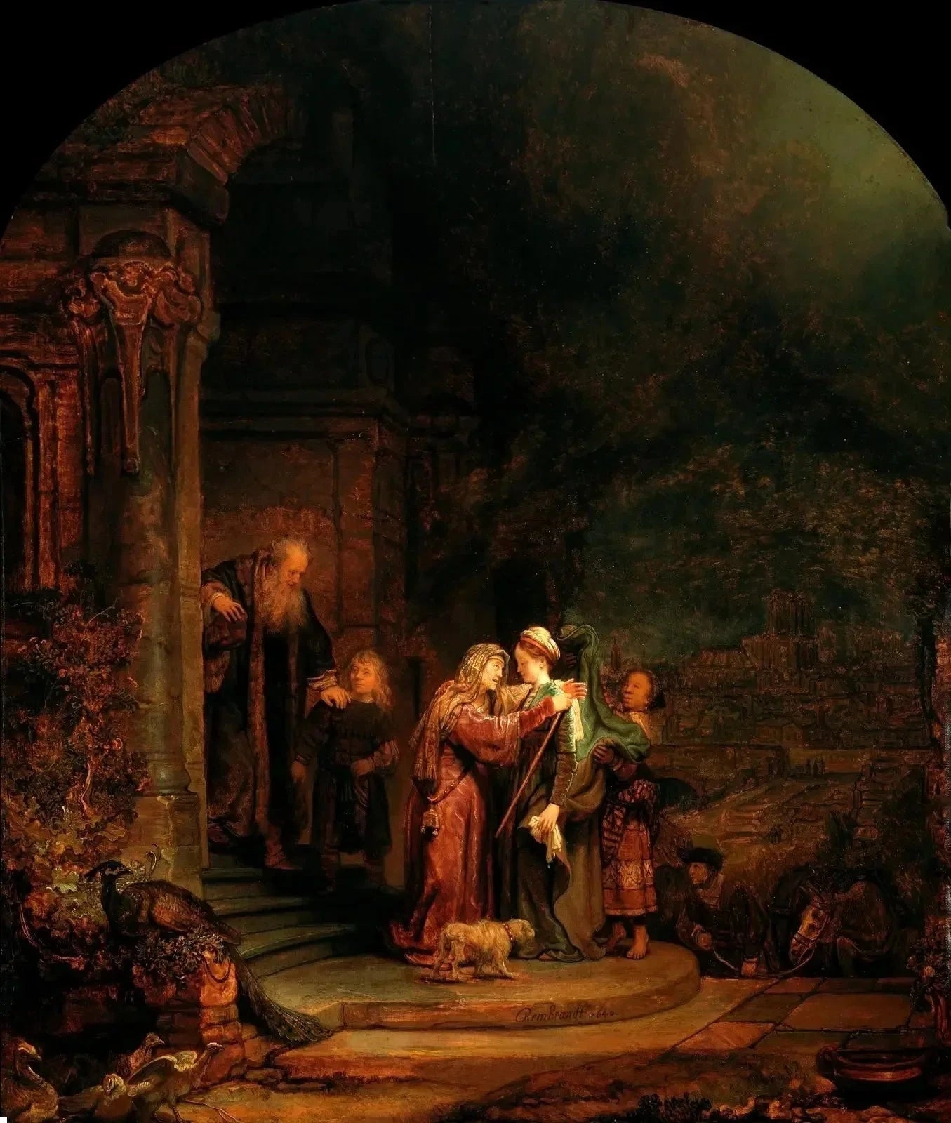 La Visitation — Rembrandt, 1640, Detroit Institute of Arts