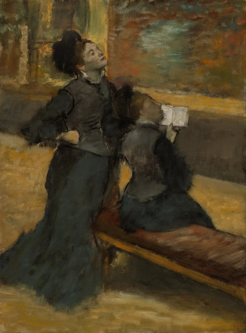 Visit to a Museum - Edgar Degas