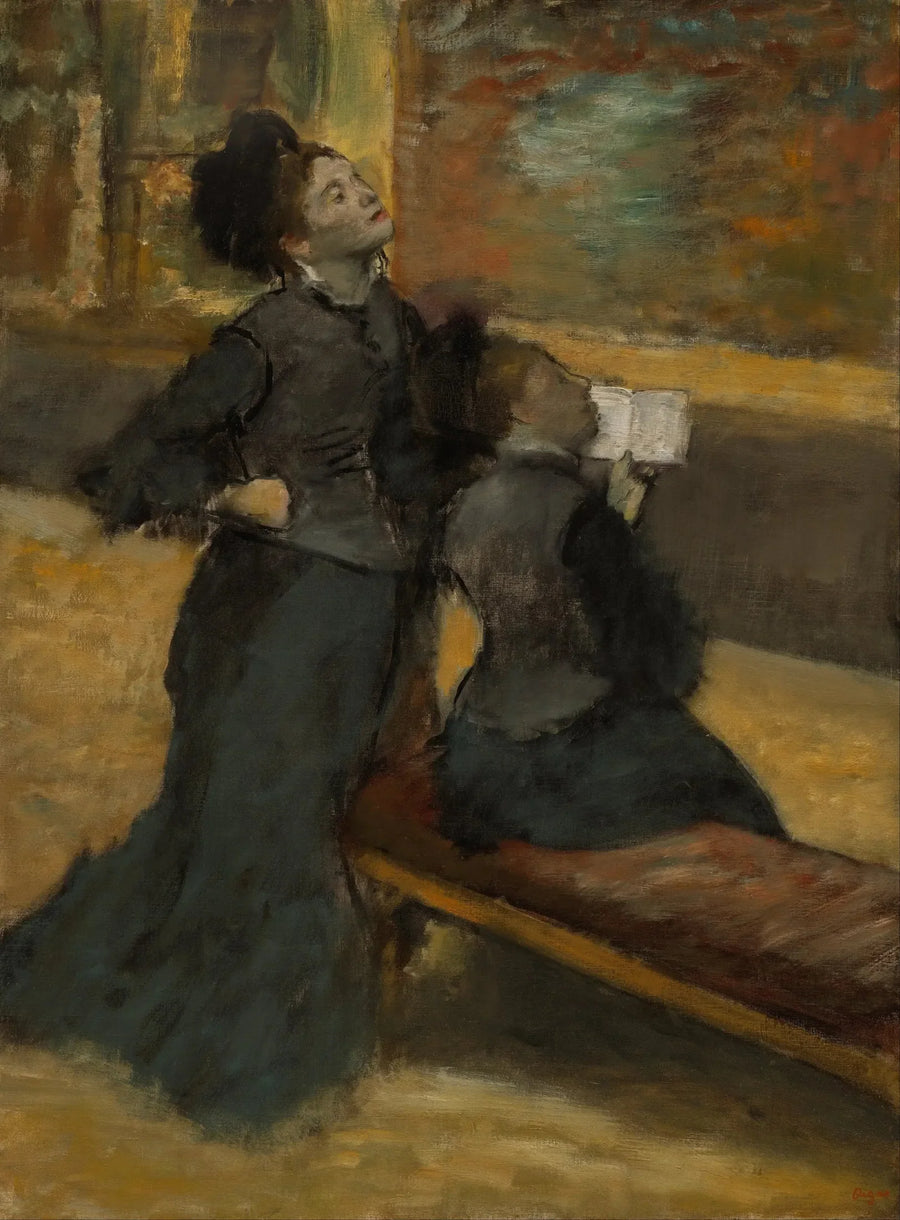 Visit to a Museum - Edgar Degas