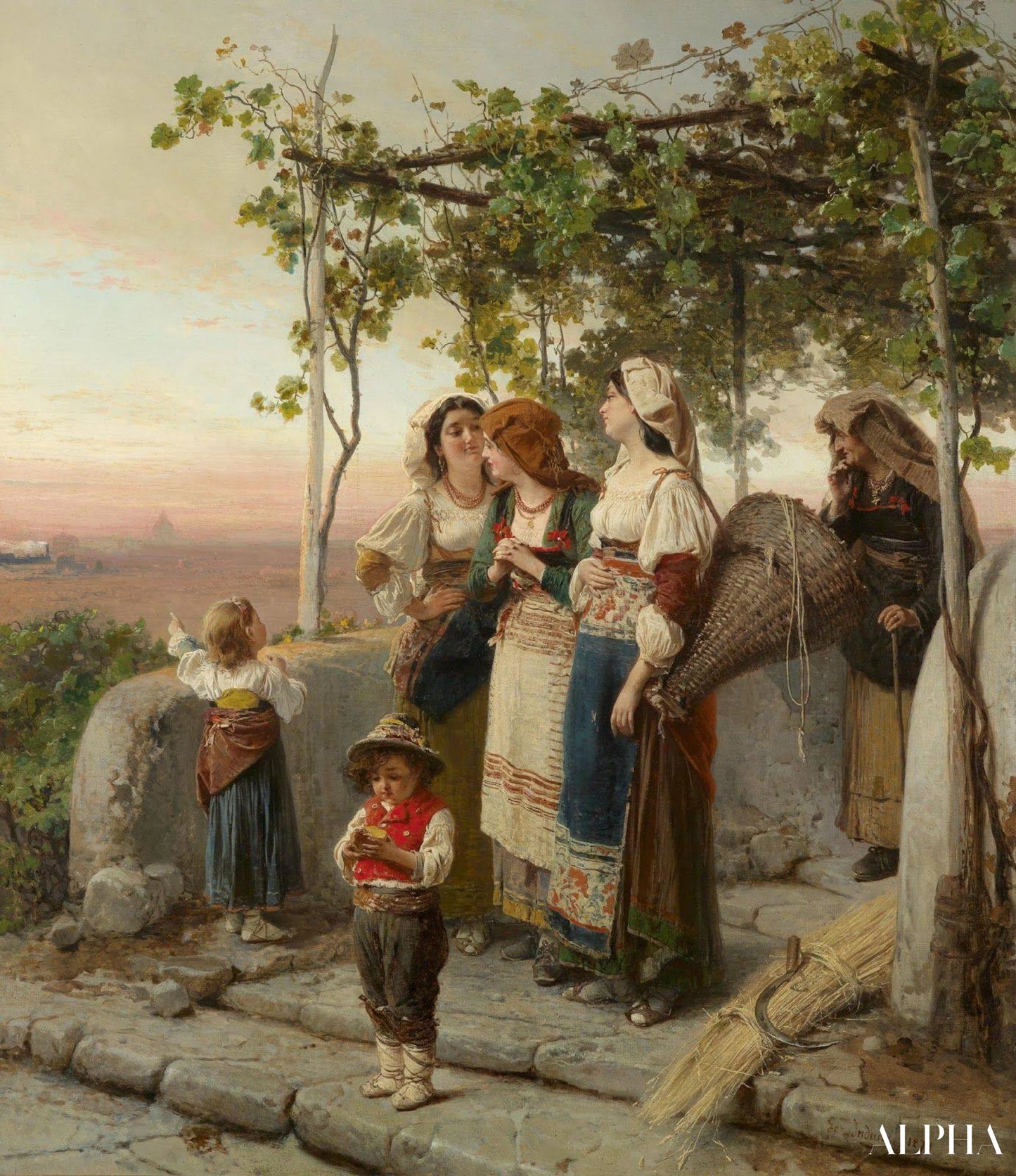 Here is the train - Gerolamo Induno Reproductions of paintings in oil paint