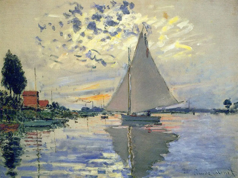 Sailboat at Petit-Gennevilliers - Claude Monet
