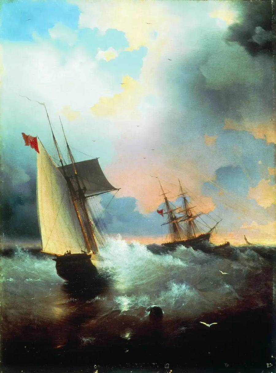 Sailboat . - Ivan Aïvazovski