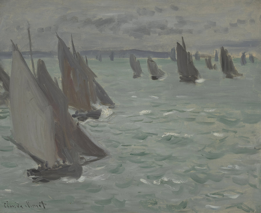 Sailboats at Sea - Claude Monet
