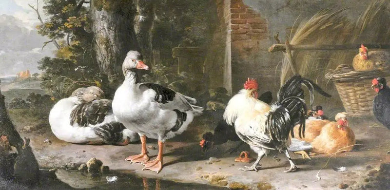 Poultry and Geese - Melchior de Hondecoeter