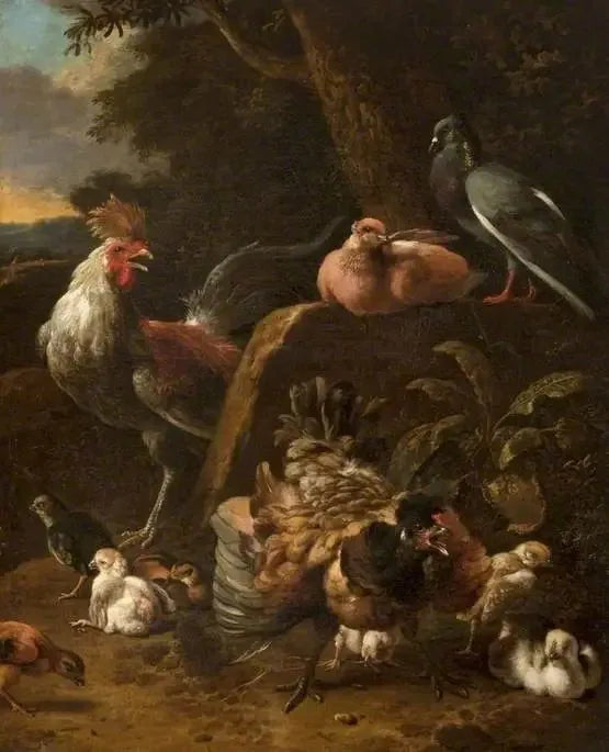 Poultry and Pigeons - Melchior de Hondecoeter