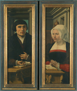 Norfolk Triptych Side Panels: Portraits of the Donors - Jan Gossaert
