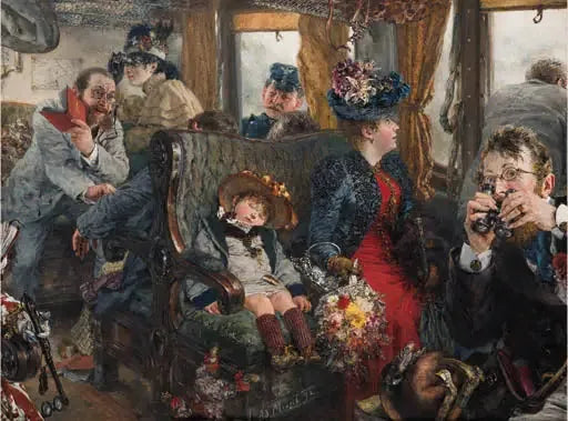 Traveling through beautiful nature - Adolph von Menzel