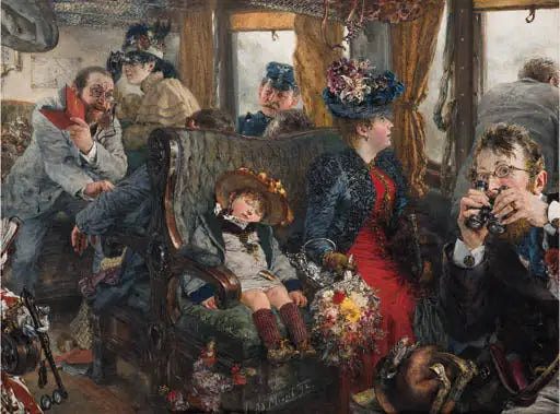 Traveling through beautiful nature - Adolph von Menzel