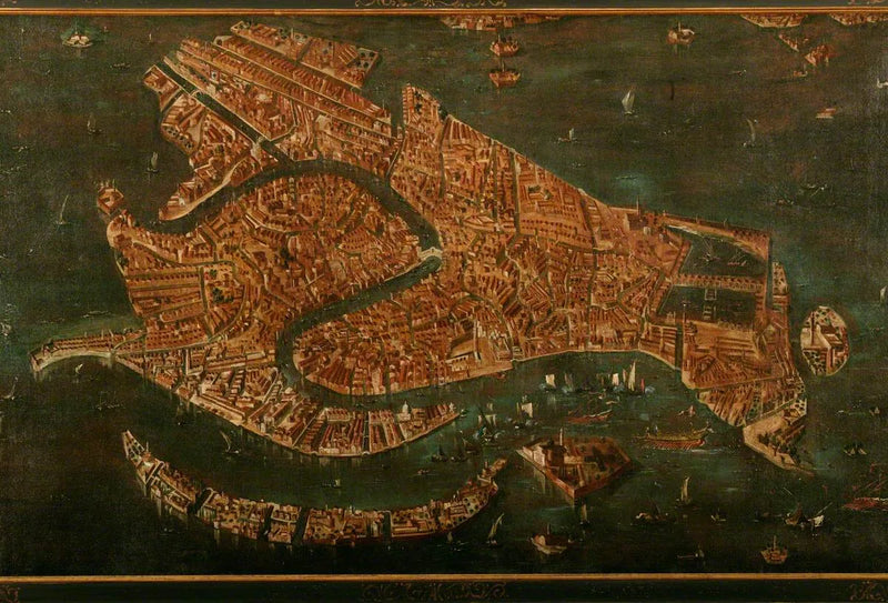 Aerial view of Venice - Francesco Guardi