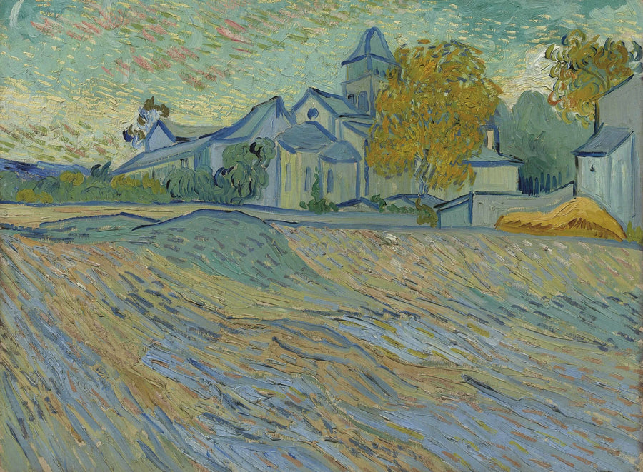 View of the Asylum and the Chapel of Saint-Rémy - Vincent van Gogh