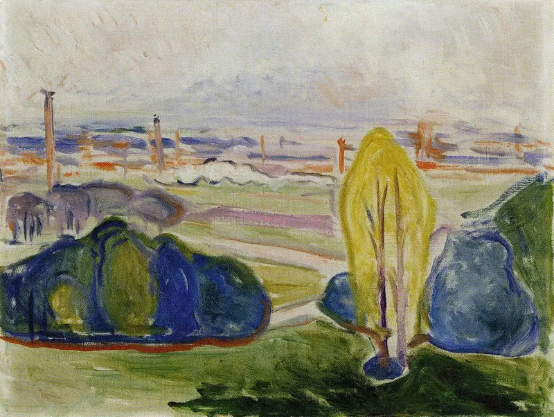 View Beyond Chemnitzal - Edvard Munch