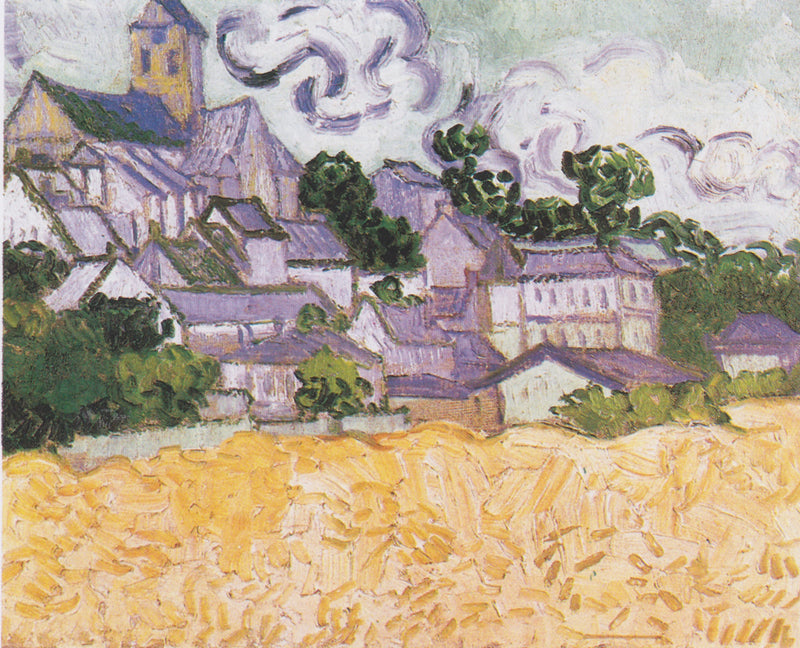 View of Auvers with Wheat Field - Vincent van Gogh