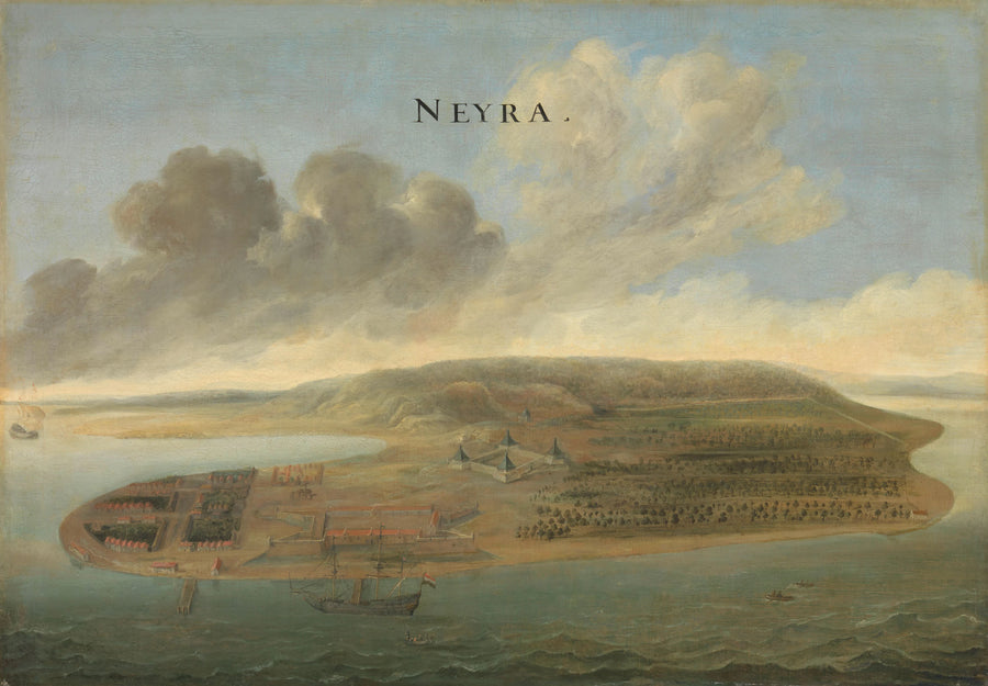 Vue de Banda, sud des Moluques - Johannes Vingboons