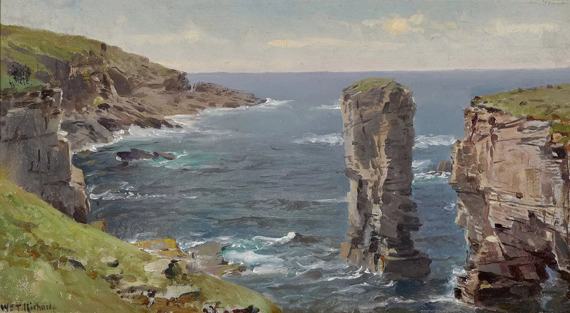 British Coastal View (Cornwall Coast) - William Trost Richards