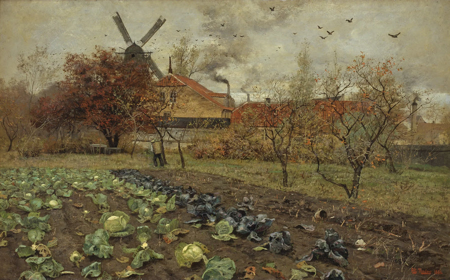 View of Amerikavej in Copenhagen - Frits Thaulow