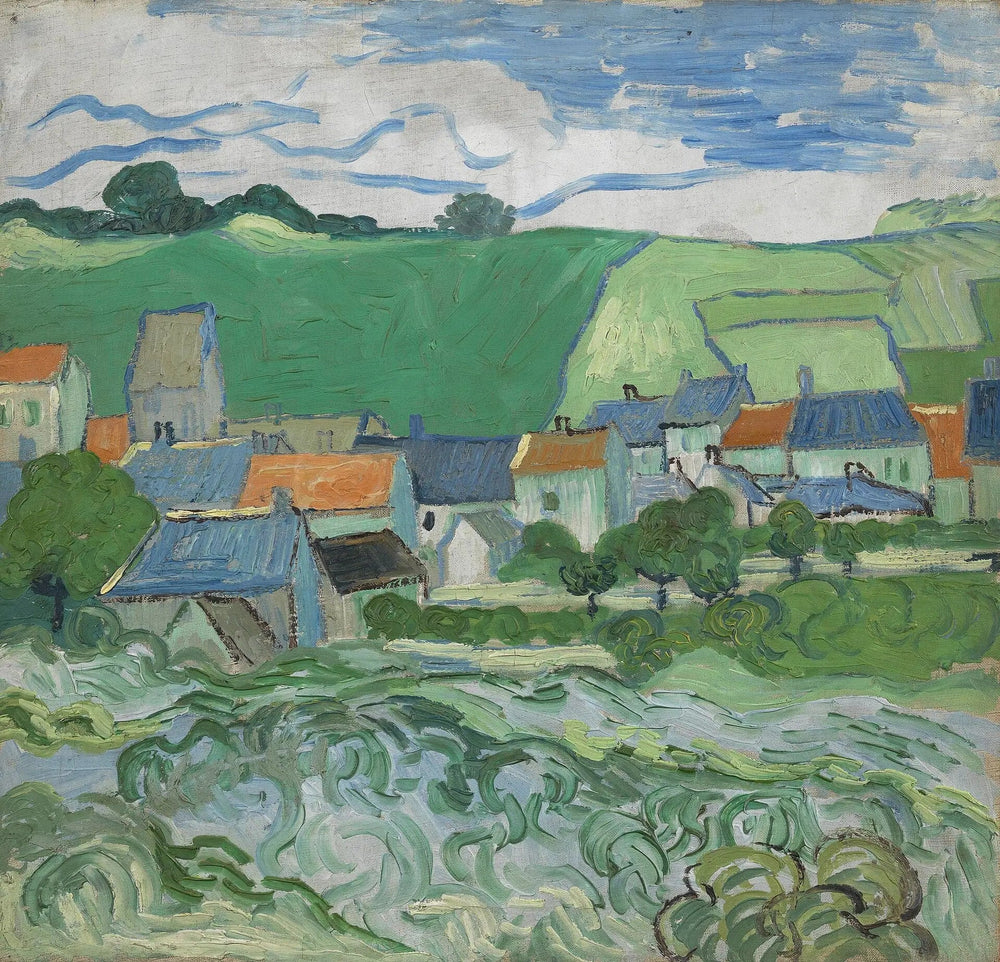 Vue d'Auvers - Vincent van Gogh image 1 reproduction réalisée par Alpha Reproduction