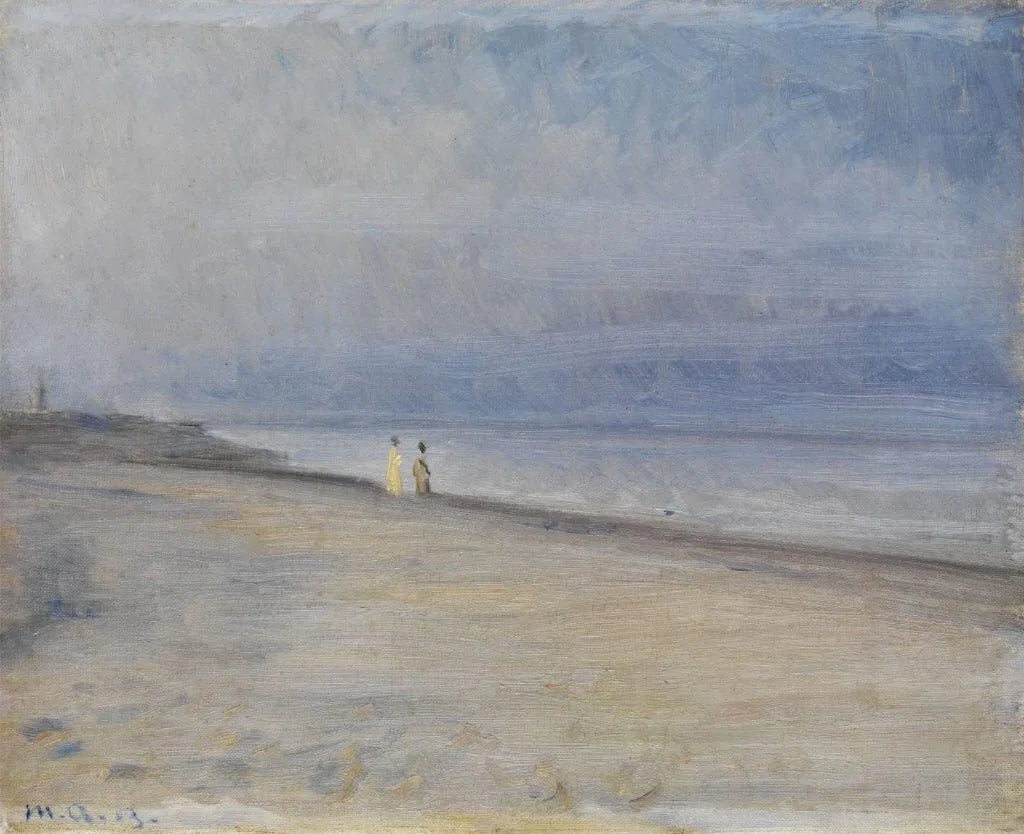 Vue d'une plage - Michael Peter Ancher image 1 tableau peint à l’huile sur toile