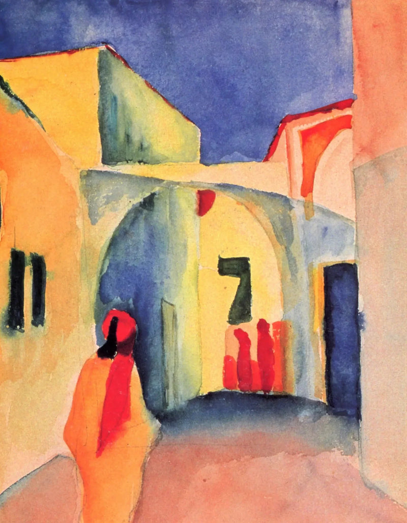 View in an Alley - August Macke