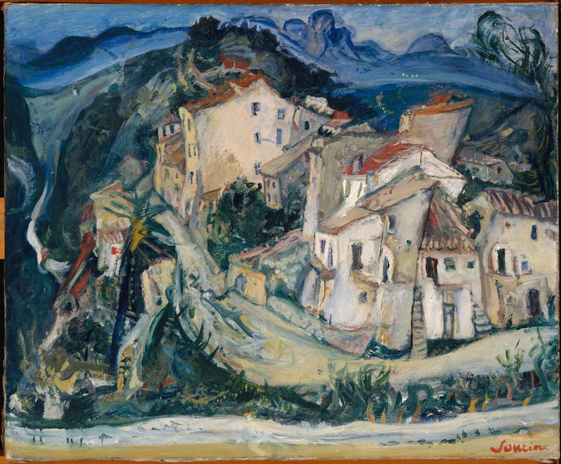 View of Cagnes - Chaim Soutine