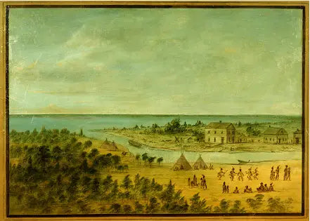 View of Chicago in 1837 - George Catlin