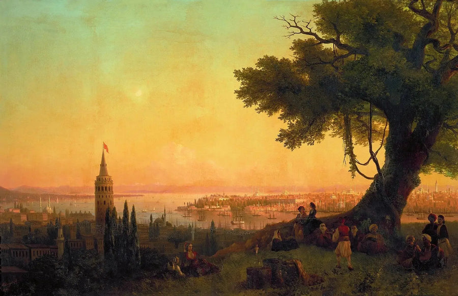 View of Constantinople at Sunset Light - Ivan Aïvazovski