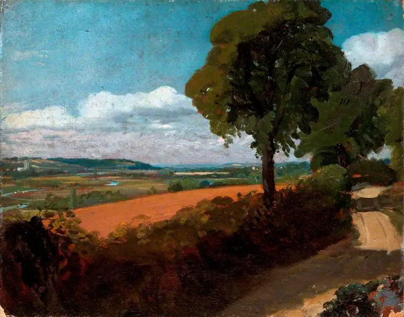 View of Dedham from the road leading from East Bergholt church to Flatford - John Constable