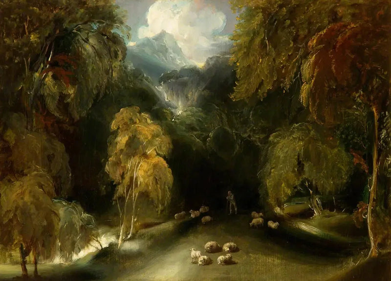 View of Dovedale, towards Thorpe Cloud - Thomas Lawrence