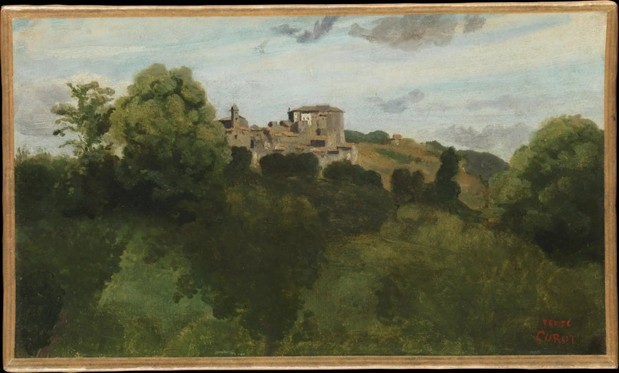 View of Genzano - Jean-Baptiste Camille Corot