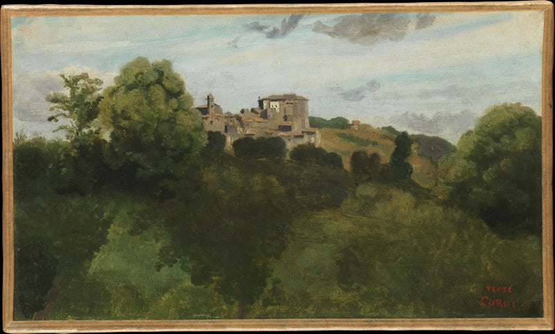 View of Genzano - Jean-Baptiste Camille Corot
