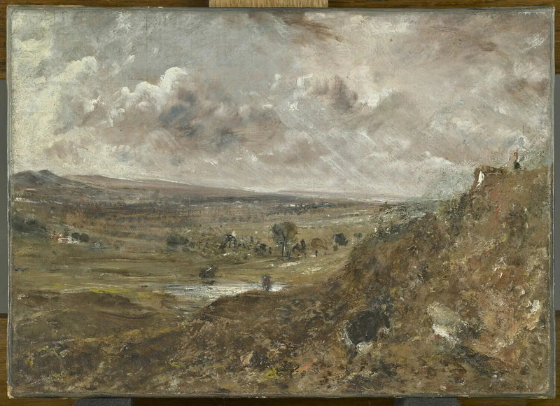 View of Hampstead Heath; Storm Effect - John Constable
