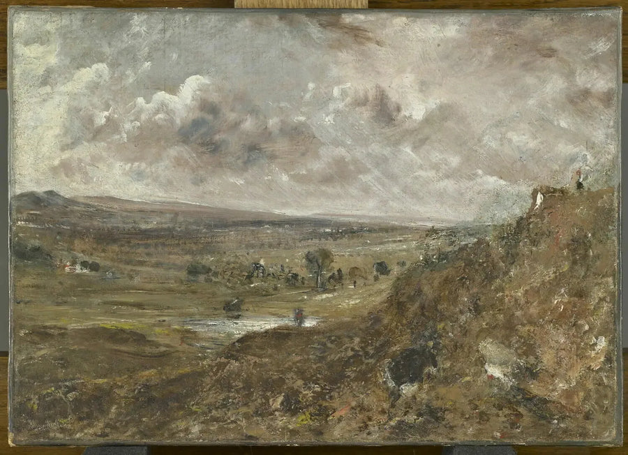 View of Hampstead Heath; Storm Effect - John Constable