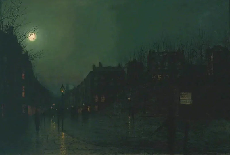 Night View of Heath Street - John Atkinson Grimshaw